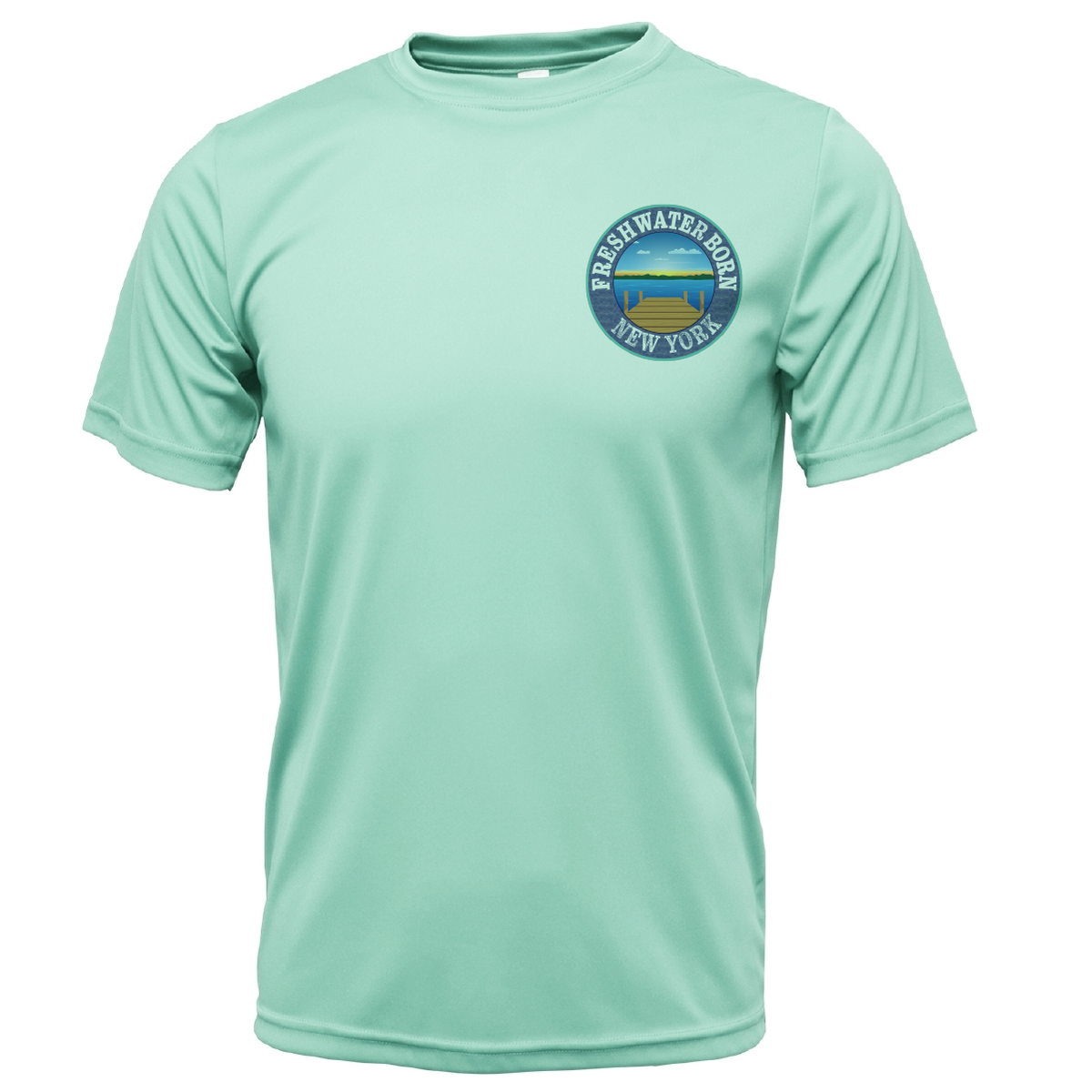 New York Freshwater Born "All For Rum and Rum For All" Men's Short Sleeve UPF 50+ Dry-Fit Shirt