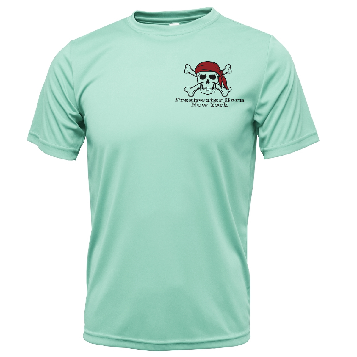 New York Freshwater Born "Surrender The Booty" Men's Short Sleeve UPF 50+ Dry-Fit Shirt