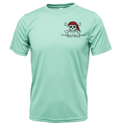New York Freshwater Born "Surrender The Booty" Men's Short Sleeve UPF 50+ Dry-Fit Shirt