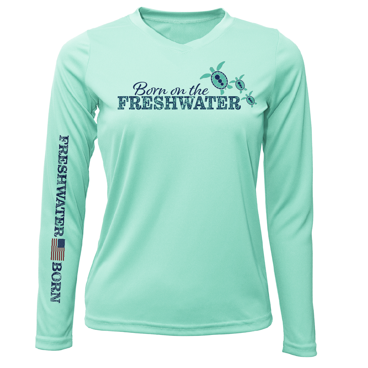 Florida "Born on the Freshwater" Women's Long Sleeve UPF 50+ Dry-Fit Shirt