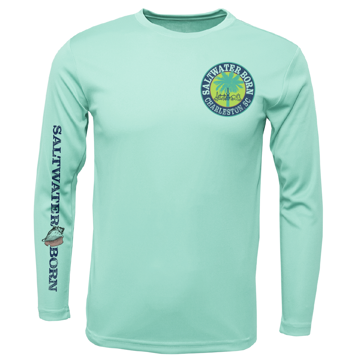 Charleston, SC Kraken Palmetto Logo Men's Long Sleeve UPF 50+ Dry-Fit Shirt