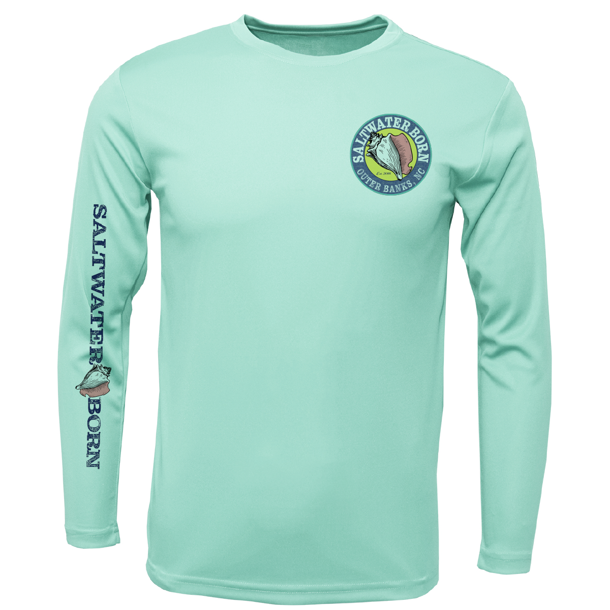 Outer Banks, NC Beach Jeep Men's Long Sleeve UPF 50+ Dry-Fit Shirt