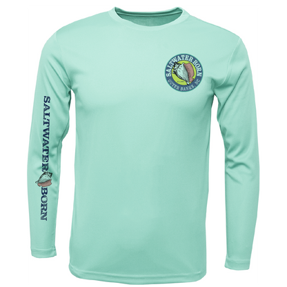 Outer Banks, NC Beach Jeep Men's Long Sleeve UPF 50+ Dry-Fit Shirt