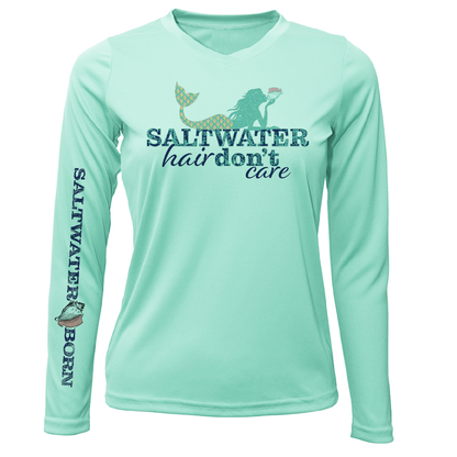 Pensacola, FL "Saltwater Hair Don't Care" Long Sleeve UPF 50+ Dry-Fit Shirt