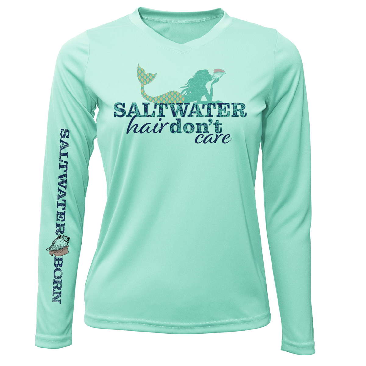 St. Petersburg, FL "Saltwater Hair Don't Care" Long Sleeve UPF 50+ Dry-Fit Shirt