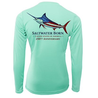 250th Anniversary Action Marlin Women's Long Sleeve UPF 50+ Dry-Fit Shirt