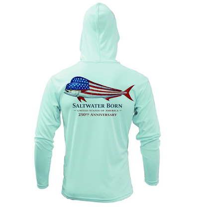 250th Anniversary Action Mahi Men's Long Sleeve UPF 50+ Dry-Fit Hoodie