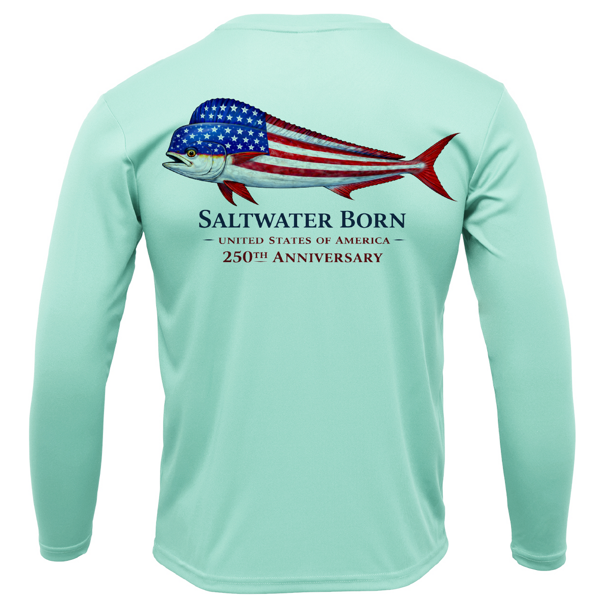 250th Anniversary Action Mahi Men's Long Sleeve UPF 50+ Dry-Fit Shirt