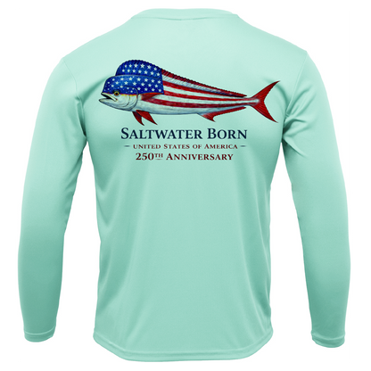 250th Anniversary Action Mahi Men's Long Sleeve UPF 50+ Dry-Fit Shirt