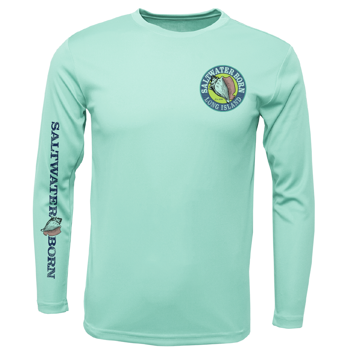 Long Island, NY Lighthouse Men's Long Sleeve UPF 50+ Dry-Fit Shirt