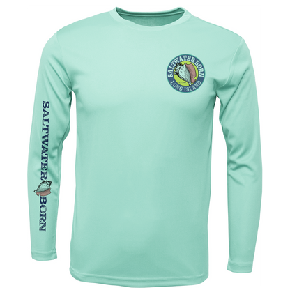 Long Island, NY Lighthouse Men's Long Sleeve UPF 50+ Dry-Fit Shirt