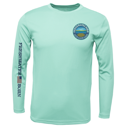 Freshwater Born- Fish, Hunt, Explore, Unwind Boy's UPF 50+ Dry-Fit Shirt