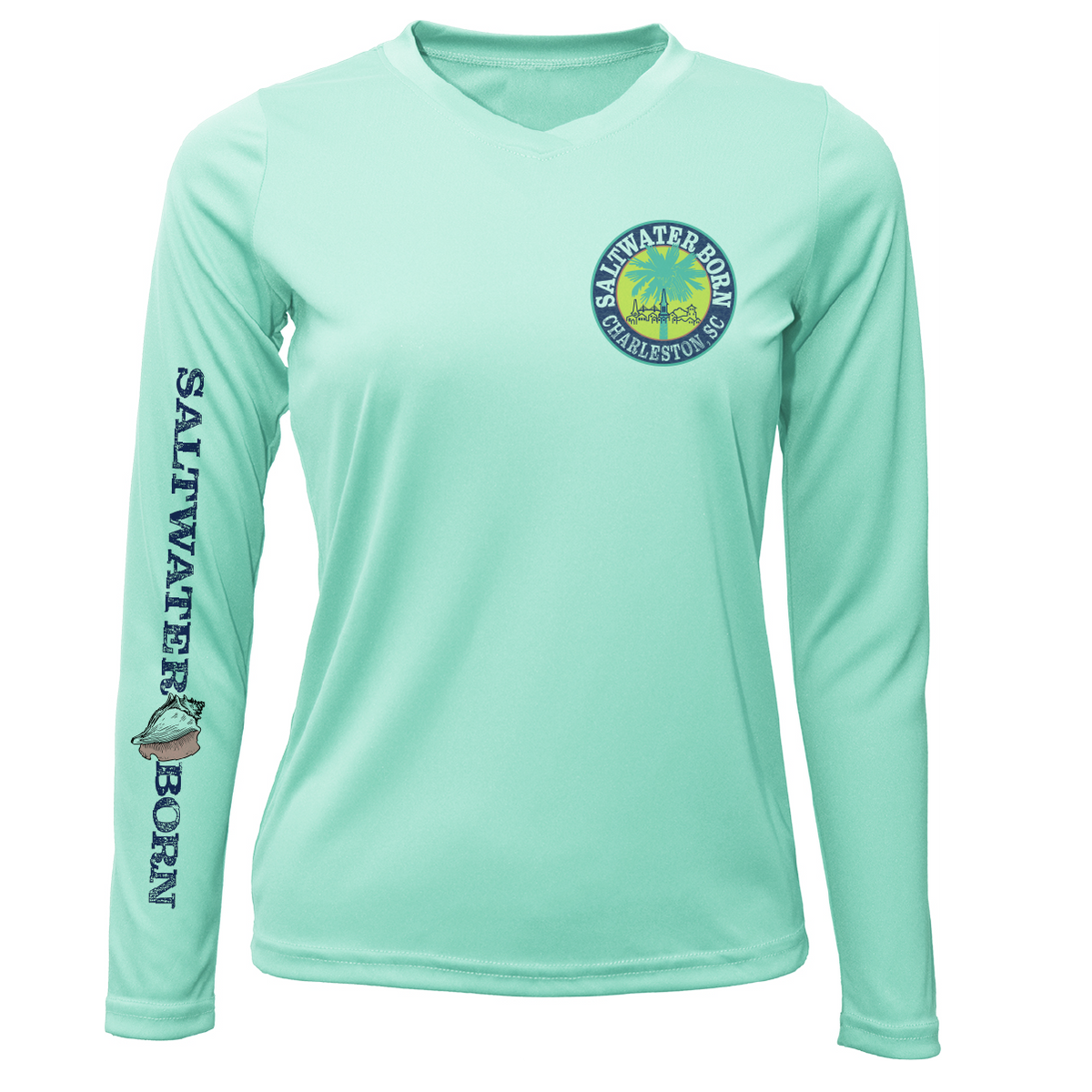 Charleston, SC Kraken Palmetto Logo Women's Long Sleeve UPF 50+ Dry-Fit Shirt