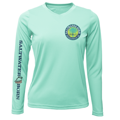 Charleston, SC Kraken Palmetto Logo Women's Long Sleeve UPF 50+ Dry-Fit Shirt