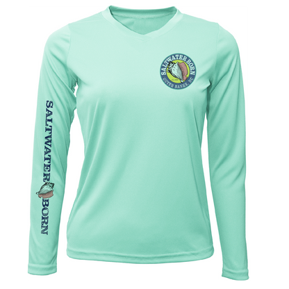 Outer Banks, NC Beach Jeep Women's Long Sleeve UPF 50+ Dry-Fit Shirt