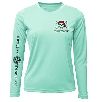 Charleston, SC "All For Rum and Rum For All" Women's Long Sleeve UPF 50+ Dry-Fit Shirt