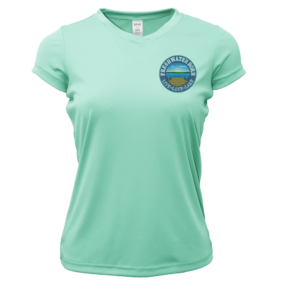 Freshwater Born Marsh Born Women's Short Sleeve UPF 50+ Dry-Fit Shirt