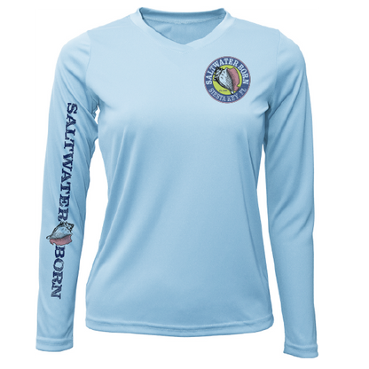 Siesta Key Beach Girl Women's Long Sleeve UPF 50+ Dry-Fit Shirt