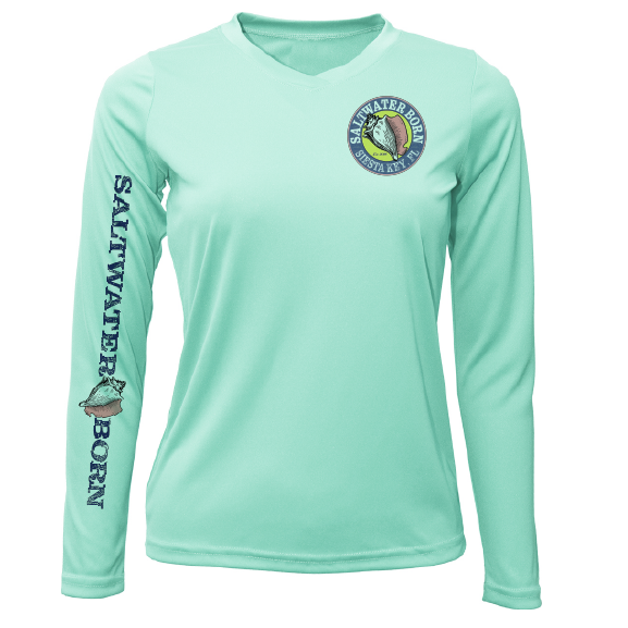 Siesta Key Beach Girl Women's Long Sleeve UPF 50+ Dry-Fit Shirt
