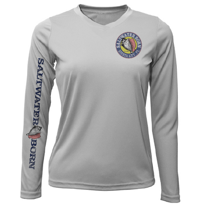 Siesta Key Beach Girl Women's Long Sleeve UPF 50+ Dry-Fit Shirt