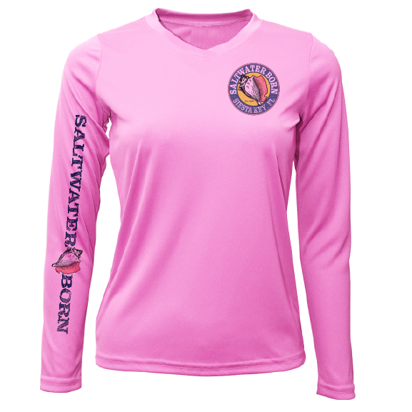 Siesta Key Beach Girl Women's Long Sleeve UPF 50+ Dry-Fit Shirt