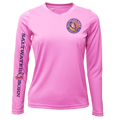 Siesta Key Beach Girl Women's Long Sleeve UPF 50+ Dry-Fit Shirt