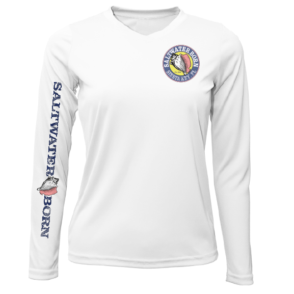 Siesta Key Beach Girl Women's Long Sleeve UPF 50+ Dry-Fit Shirt