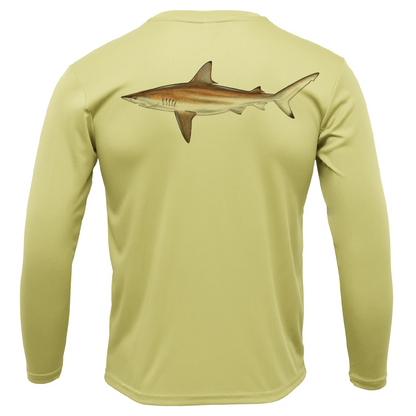Siesta Key, FL Blacktip Long Sleeve UPF 50+ Dry-Fit Shirt