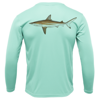 Siesta Key, FL Blacktip Long Sleeve UPF 50+ Dry-Fit Shirt