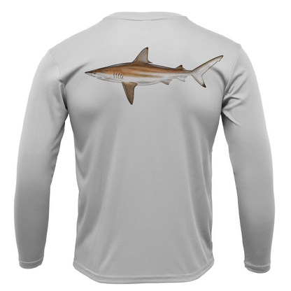Siesta Key, FL Blacktip Long Sleeve UPF 50+ Dry-Fit Shirt