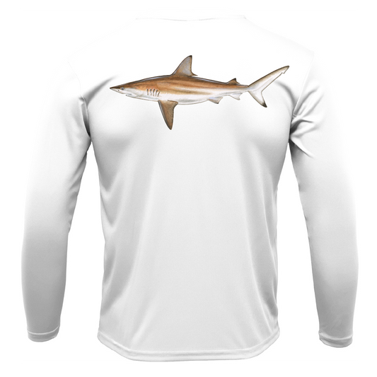 Siesta Key, FL Blacktip Long Sleeve UPF 50+ Dry-Fit Shirt