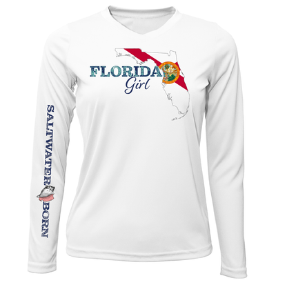 Siesta Key Florida Girl Long Sleeve UPF 50+ Dry-Fit Shirt