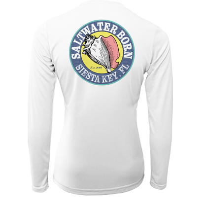 Siesta Key Horseshoe Crab Women's Long Sleeve UPF 50+ Dry-Fit Shirt