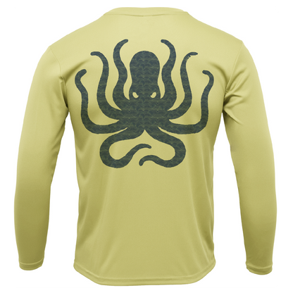 Siesta Key, FL Kraken Men's Long Sleeve UPF 50+ Dry-Fit Shirt