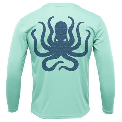 Michigan Freshwater Born Kraken Boy's Long Sleeve UPF 50+ Dry-Fit Shirt