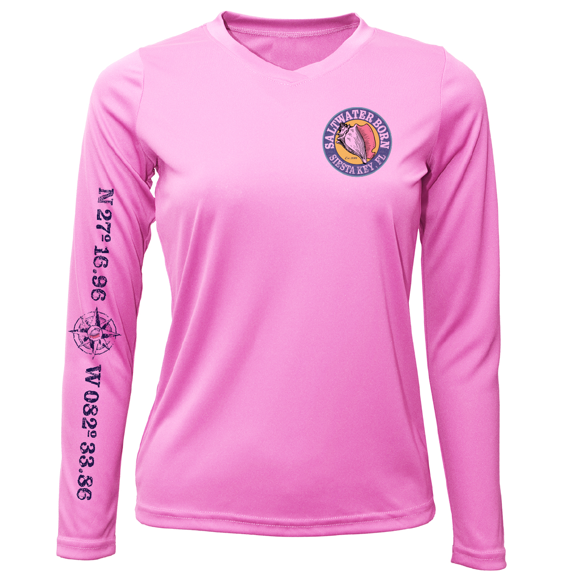 Siesta Key "Surrender The Booty" Women's Long Sleeve UPF 50+ Dry-Fit Shirt