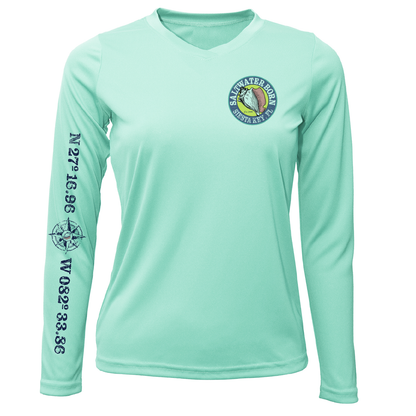 Siesta Key "Surrender The Booty" Women's Long Sleeve UPF 50+ Dry-Fit Shirt