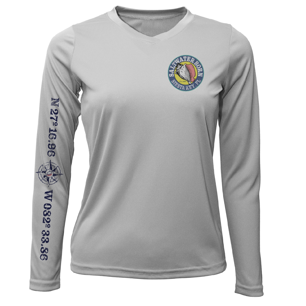 Siesta Key "Surrender The Booty" Women's Long Sleeve UPF 50+ Dry-Fit Shirt