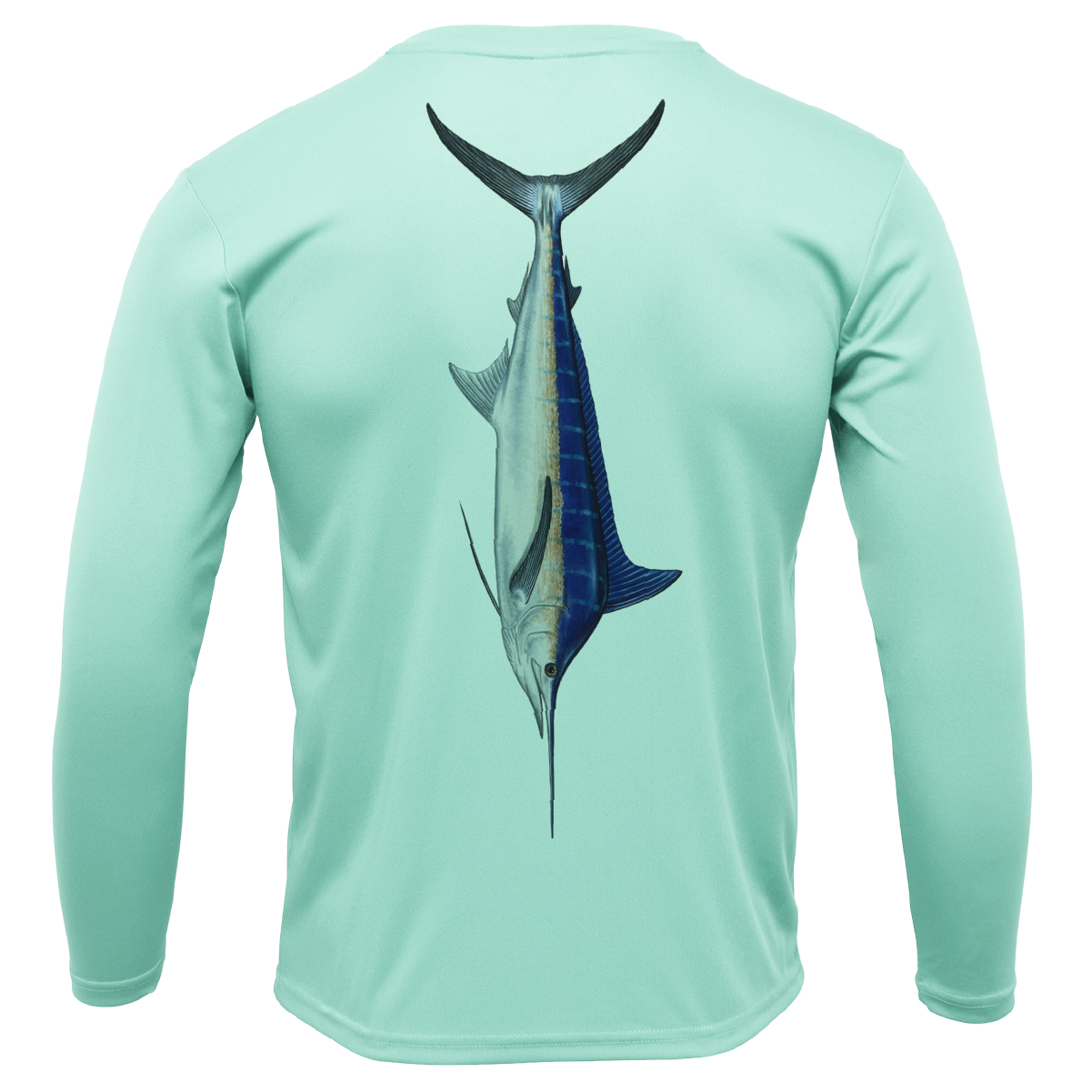 Siesta Key, FL Marlin Men's Long Sleeve UPF 50+ Dry-Fit Shirt