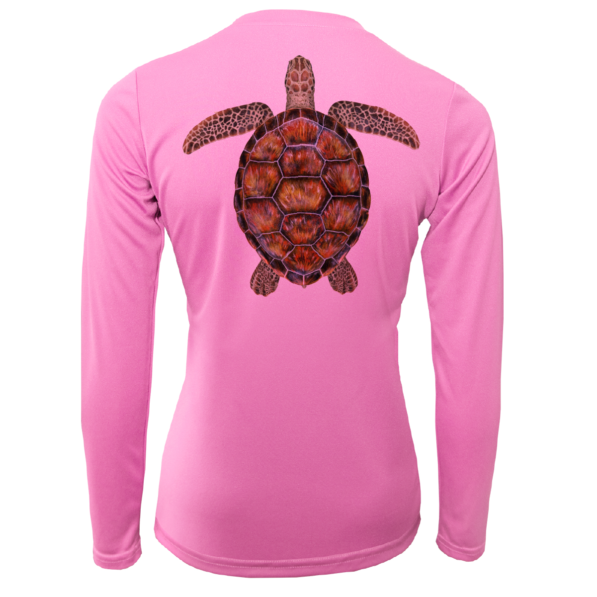 Siesta Key Realistic Turtle Women's Long Sleeve UPF 50+ Dry-Fit Shirt