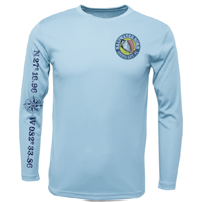 Siesta Key, FL Redfish Long Sleeve UPF 50+ Dry-Fit Shirt