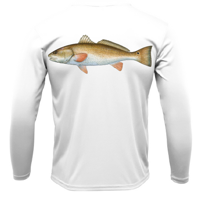 Siesta Key, FL Redfish Long Sleeve UPF 50+ Dry-Fit Shirt