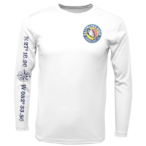 Siesta Key, FL Redfish Long Sleeve UPF 50+ Dry-Fit Shirt