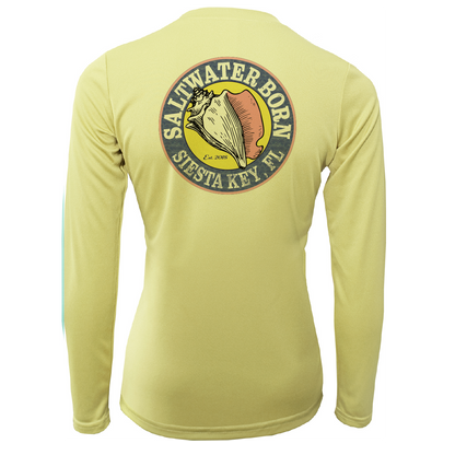 Siesta Key "Saltwater Hair...Don't Care" Long Sleeve UPF 50+ Dry-Fit Shirt