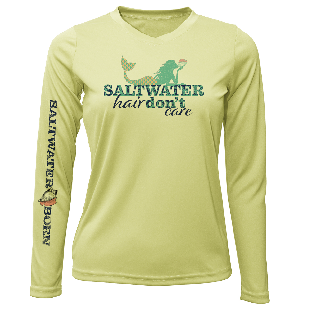 Dunedin, FL "Saltwater Hair Don't Care" Long Sleeve UPF 50+ Dry-Fit Shirt
