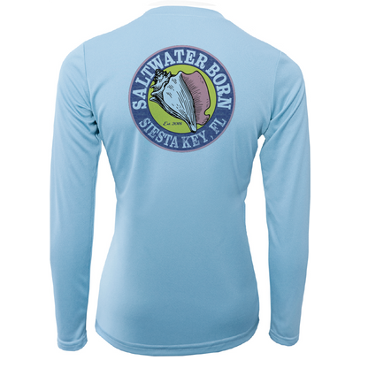 Siesta Key "Saltwater Hair...Don't Care" Long Sleeve UPF 50+ Dry-Fit Shirt