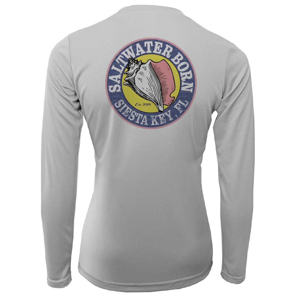 Siesta Key "Saltwater Hair...Don't Care" Long Sleeve UPF 50+ Dry-Fit Shirt