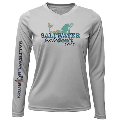 Tarpon Springs, FL "Saltwater Hair Don't Care" Long Sleeve UPF 50+ Dry-Fit Shirt