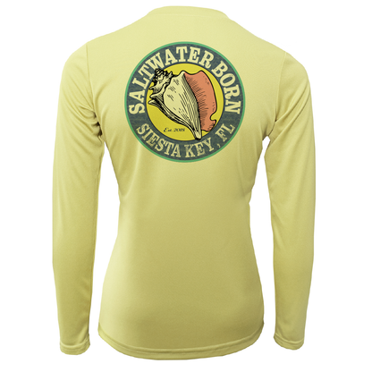 Siesta Key, FL "Saltwater Heals Everything" Women's Long Sleeve UPF 50+ Dry-Fit Shirt