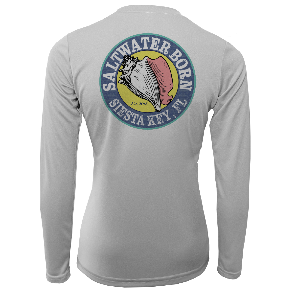 Siesta Key, FL "Saltwater Heals Everything" Women's Long Sleeve UPF 50+ Dry-Fit Shirt